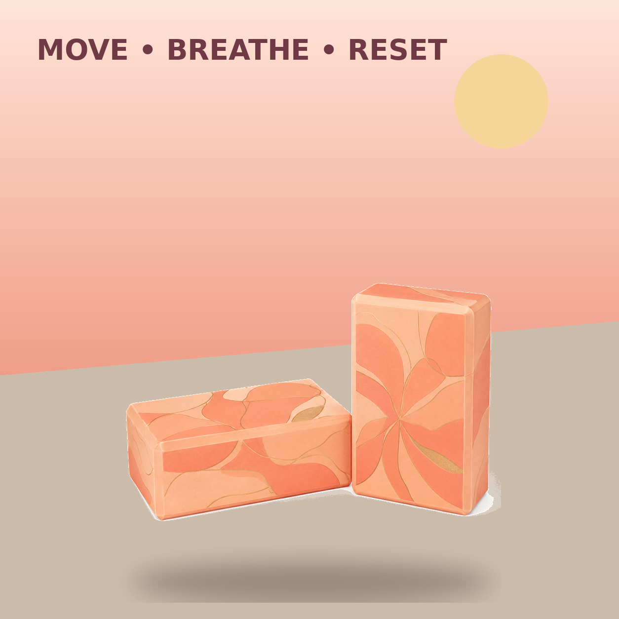 Dawn Petal Yoga Block Set