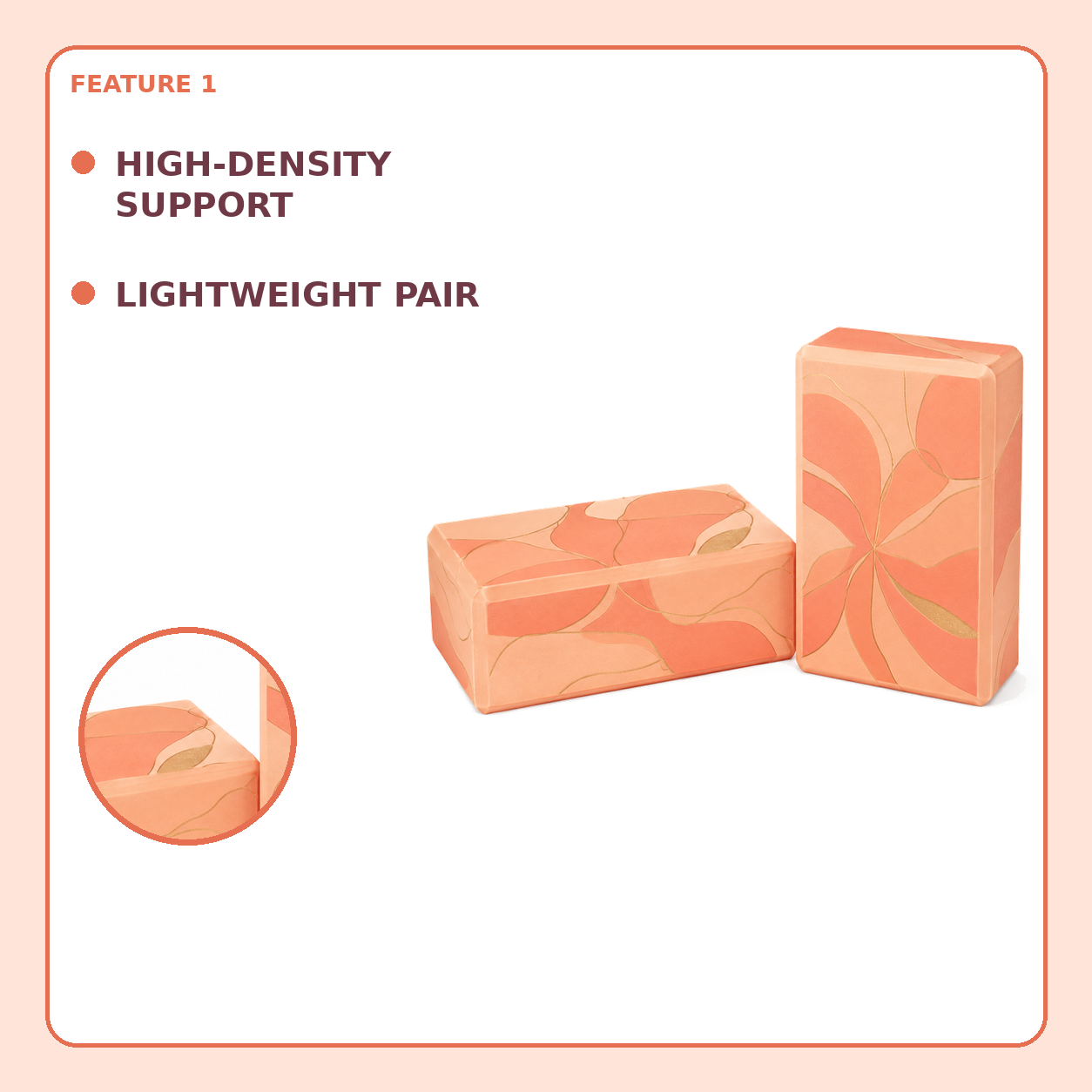 Dawn Petal Yoga Block Set