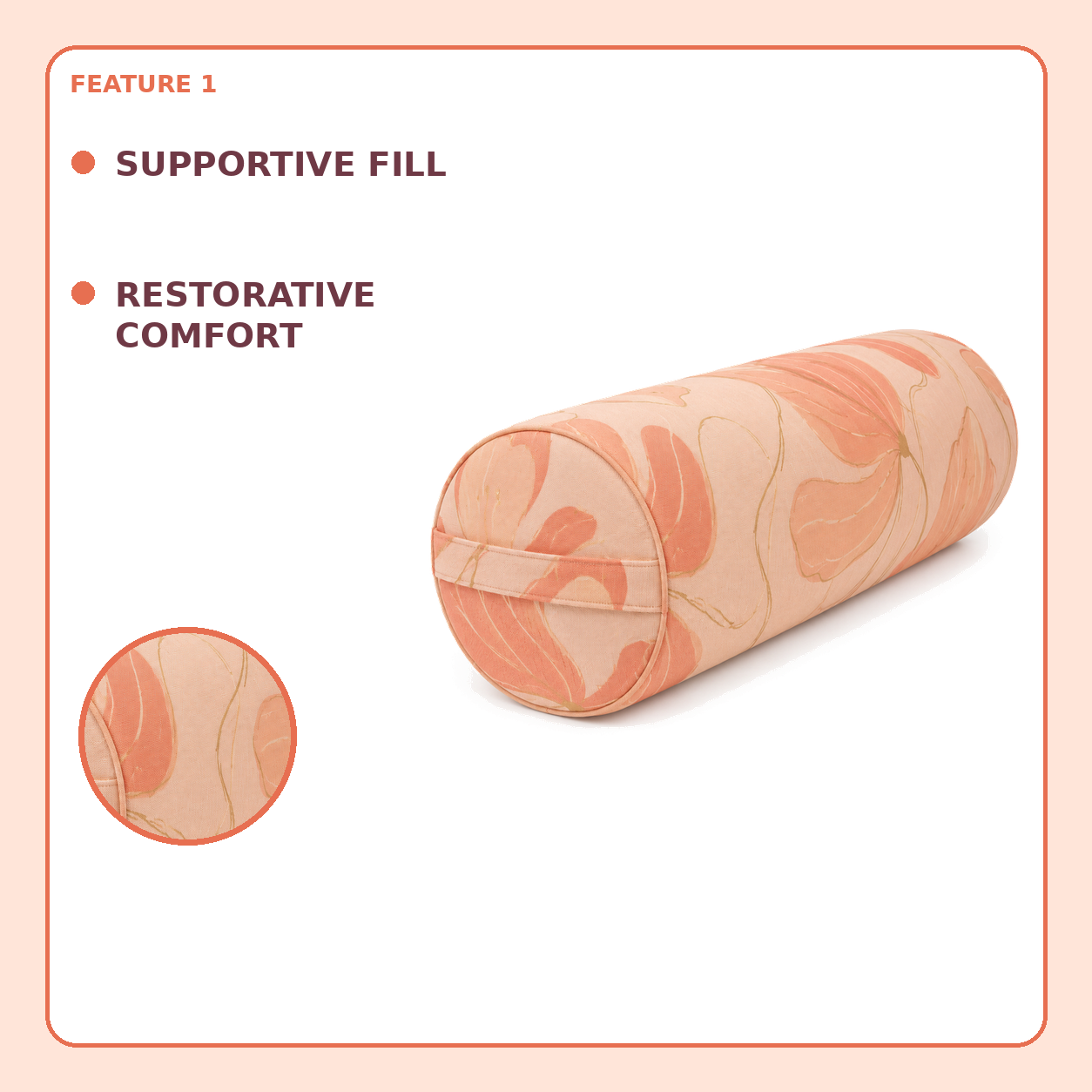 Dawn Petal Yoga Bolster