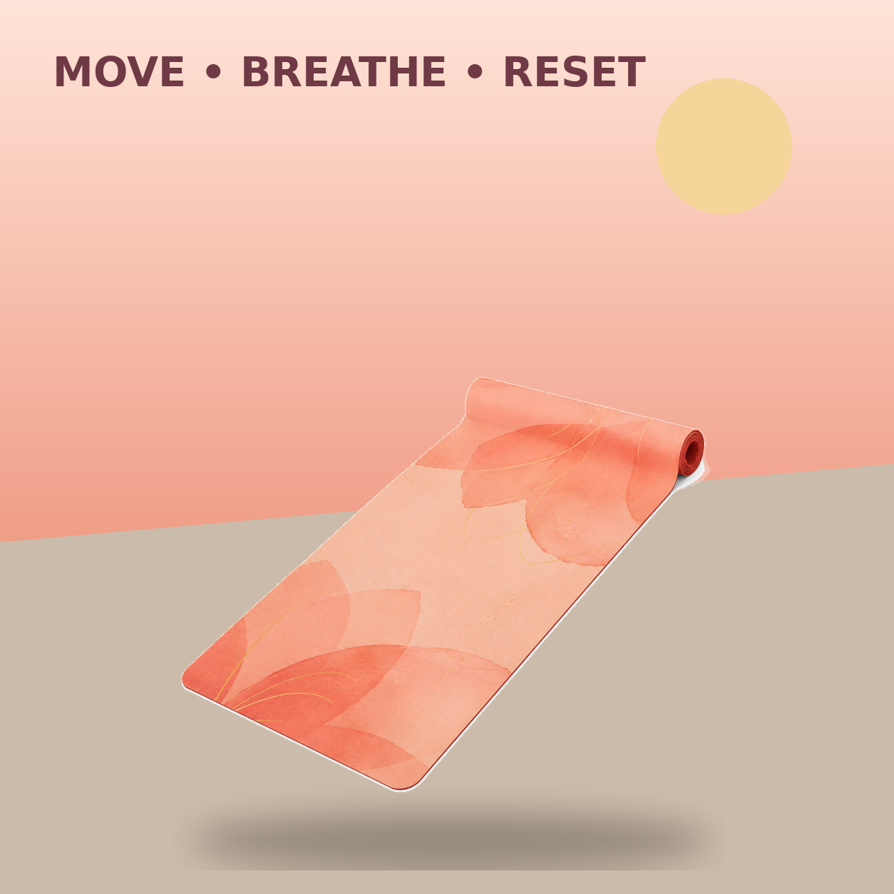 Dawn Petal Yoga Mat