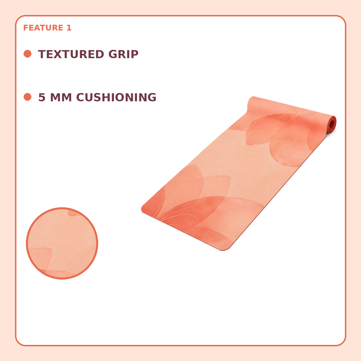Dawn Petal Yoga Mat
