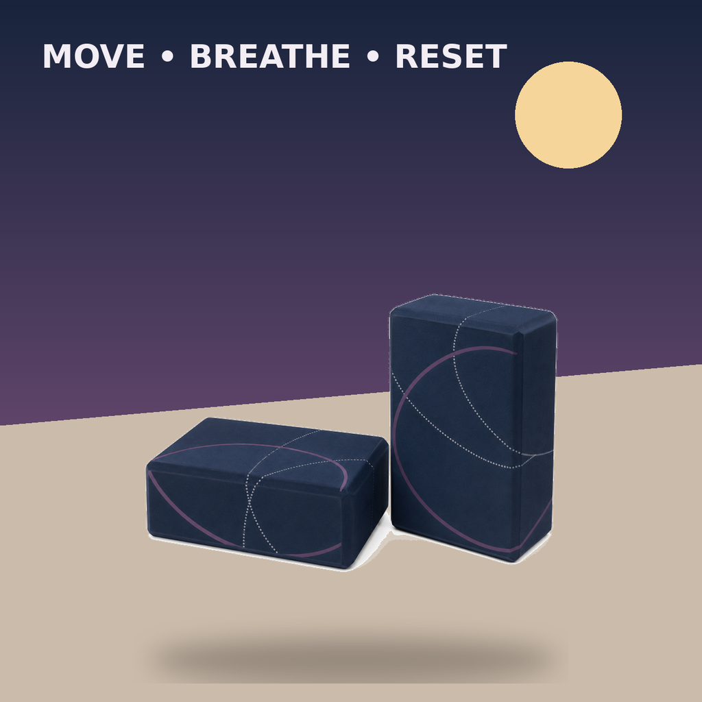 Night Orbit Yoga Block Set