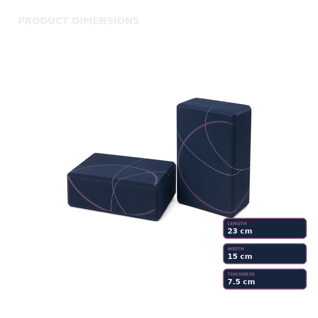 Night Orbit Yoga Block Set