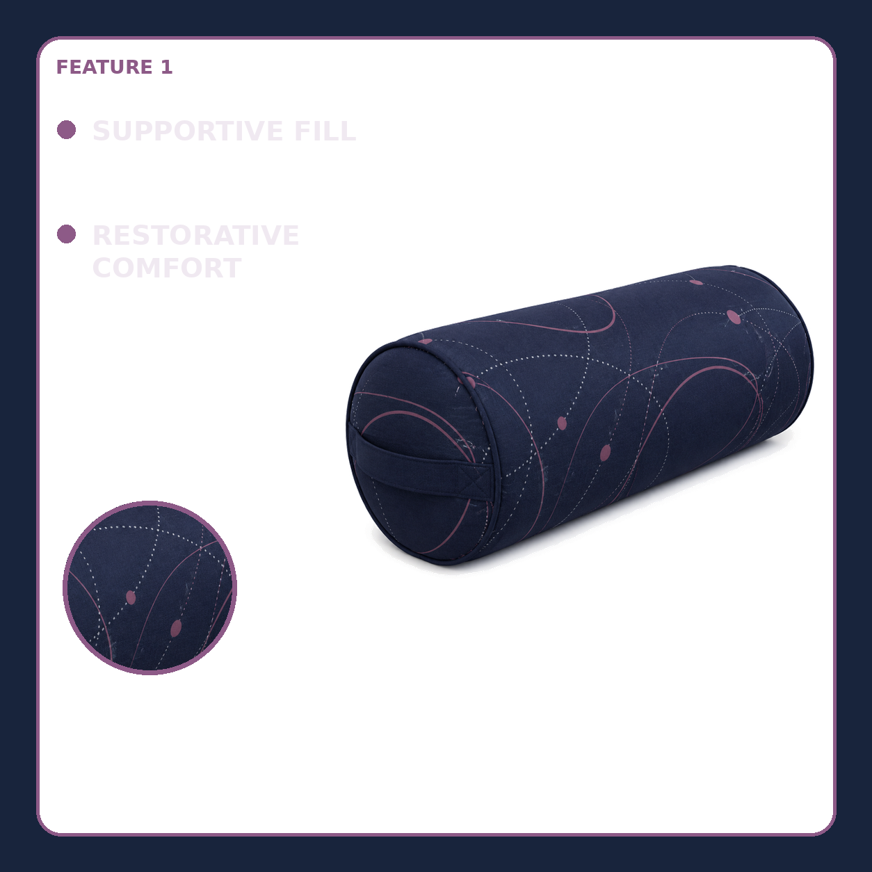 Night Orbit Yoga Bolster