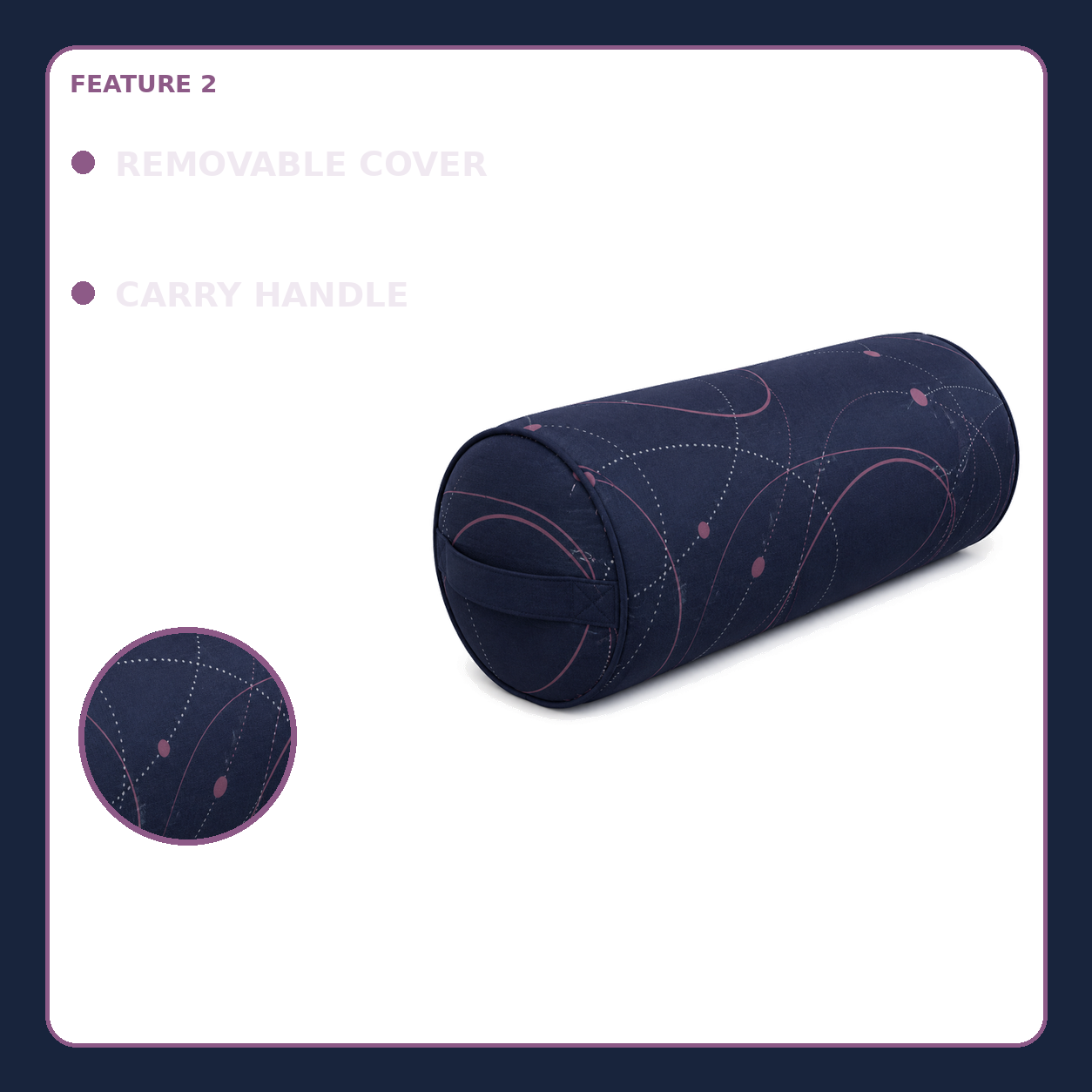 Night Orbit Yoga Bolster