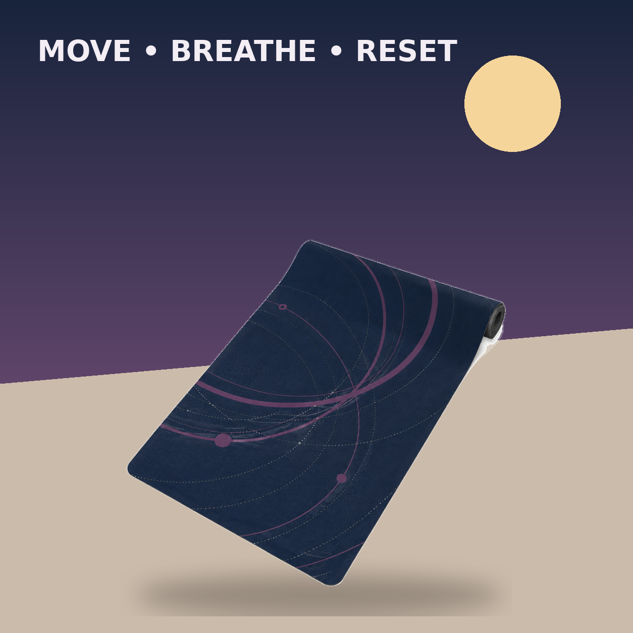 Night Orbit Yoga Mat