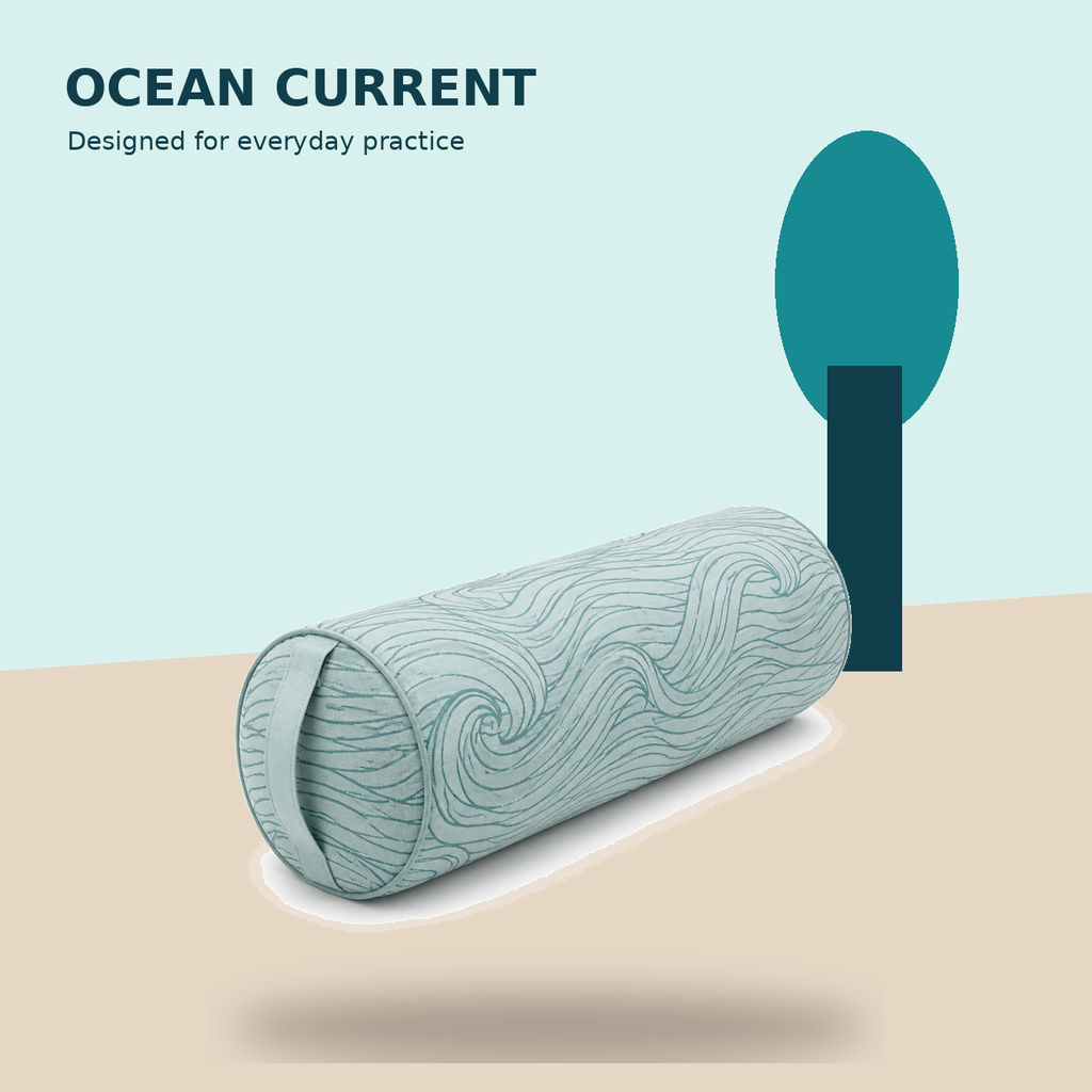 Ocean Current Wave Yoga Bolster