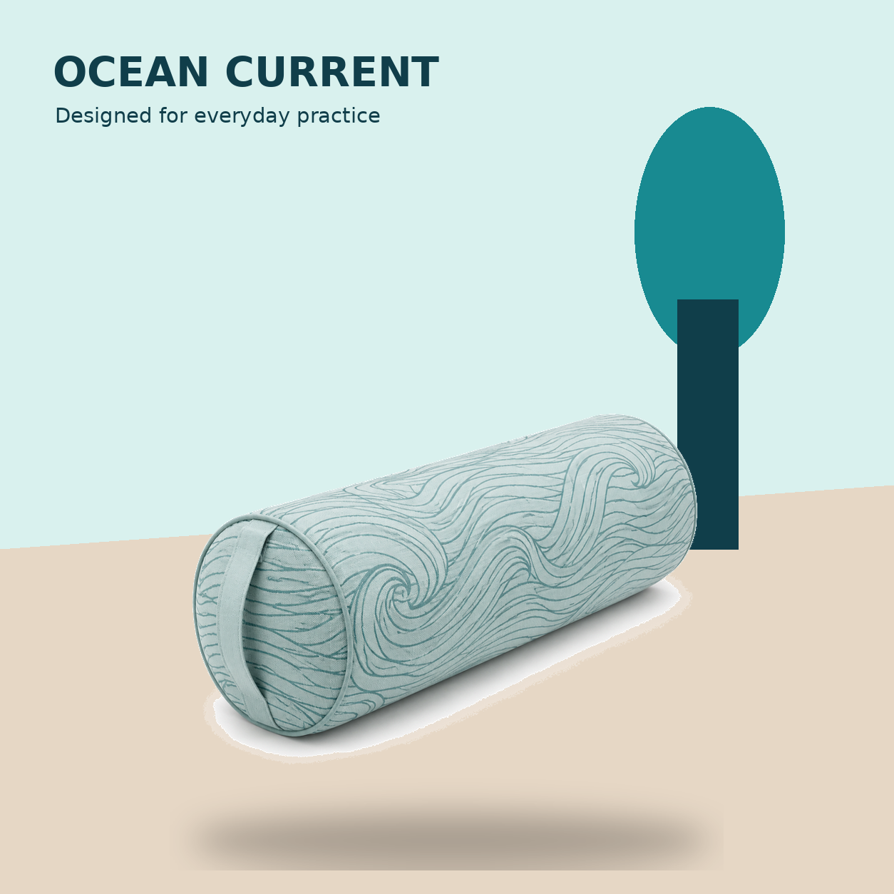 Ocean Current Wave Yoga Bolster