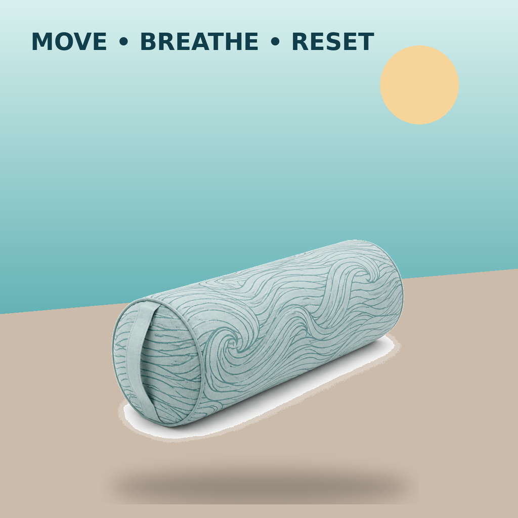 Ocean Current Wave Yoga Bolster
