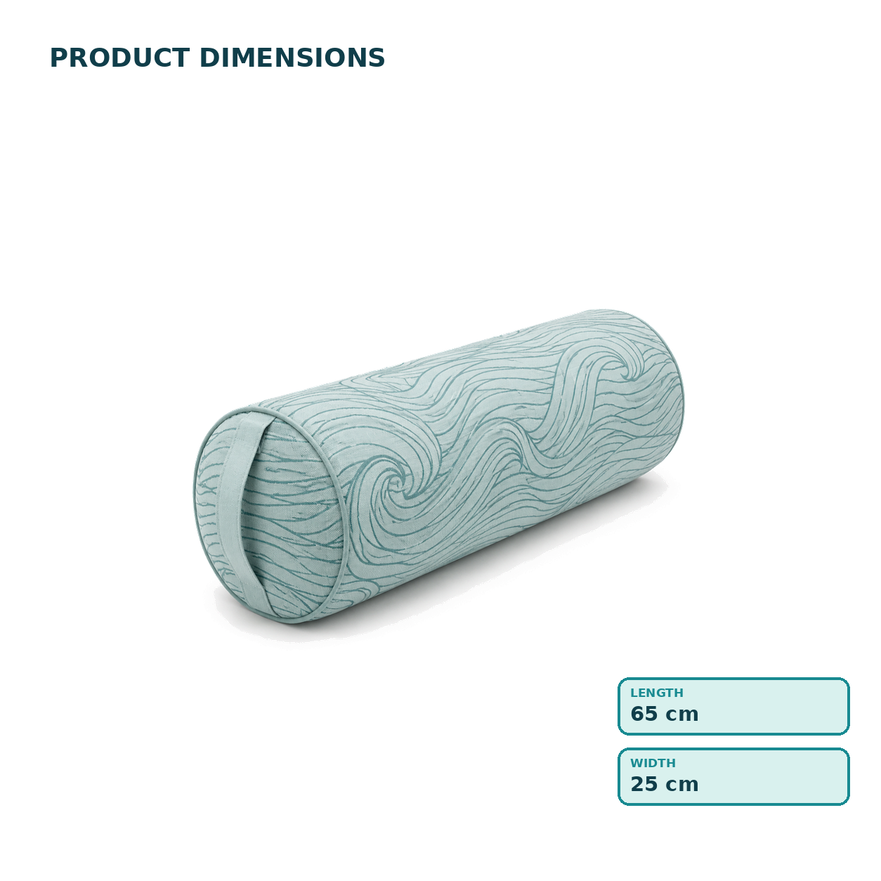 Ocean Current Wave Yoga Bolster