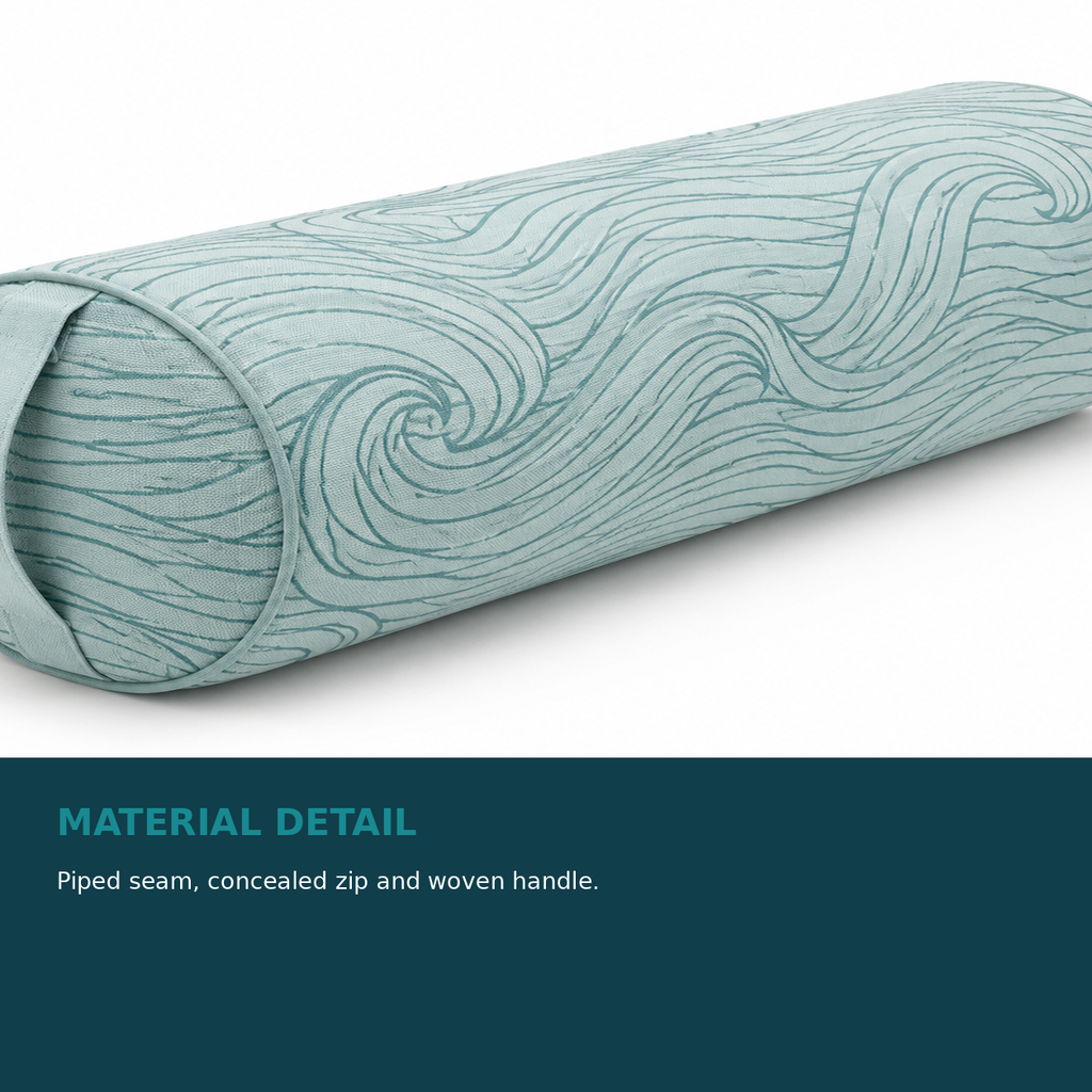 Ocean Current Wave Yoga Bolster