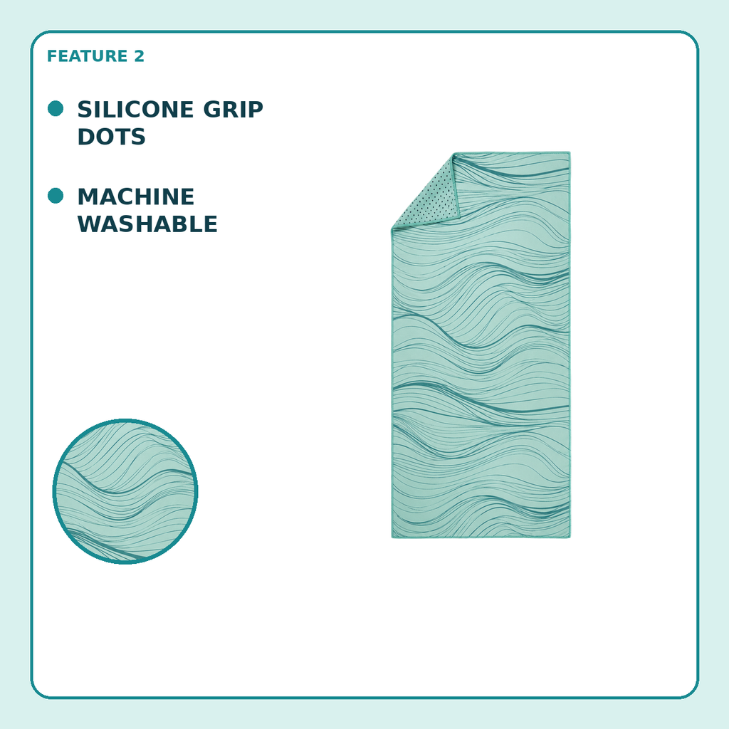 Ocean Current Wave Grip Towel