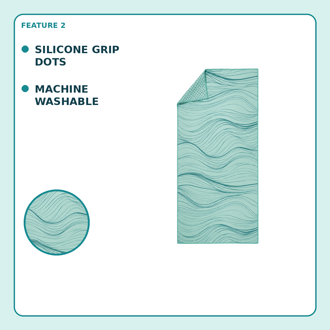 Ocean Current Wave Grip Towel
