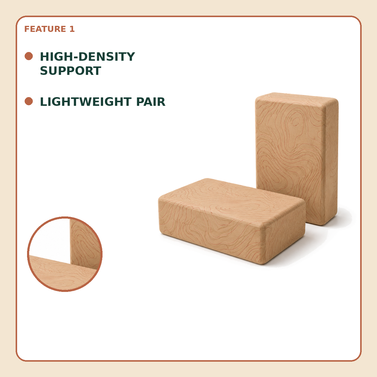 Terra Flow Contour Yoga Block Set