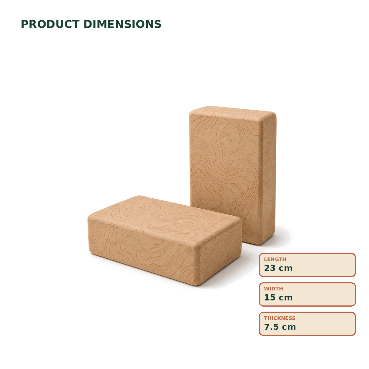 Terra Flow Contour Yoga Block Set