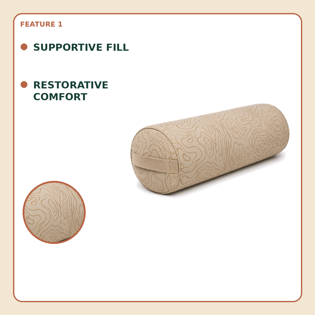Terra Flow Contour Yoga Bolster
