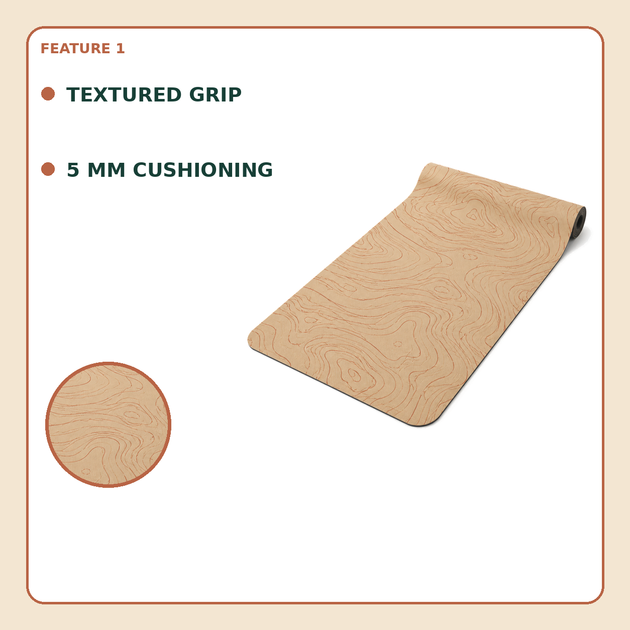 Terra Flow Contour Yoga Mat